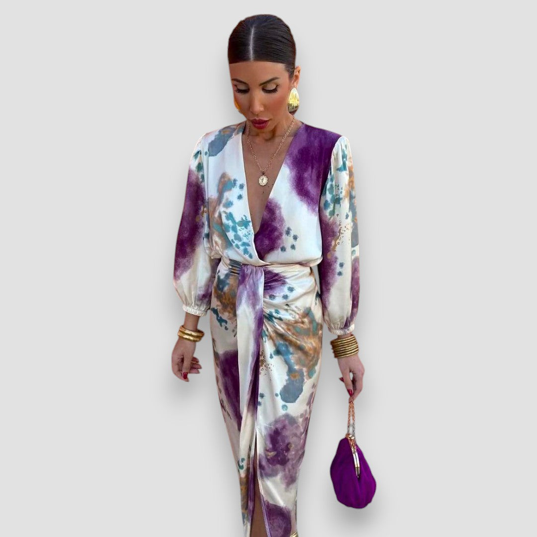 Amara | Elegant V-ringad Klänning