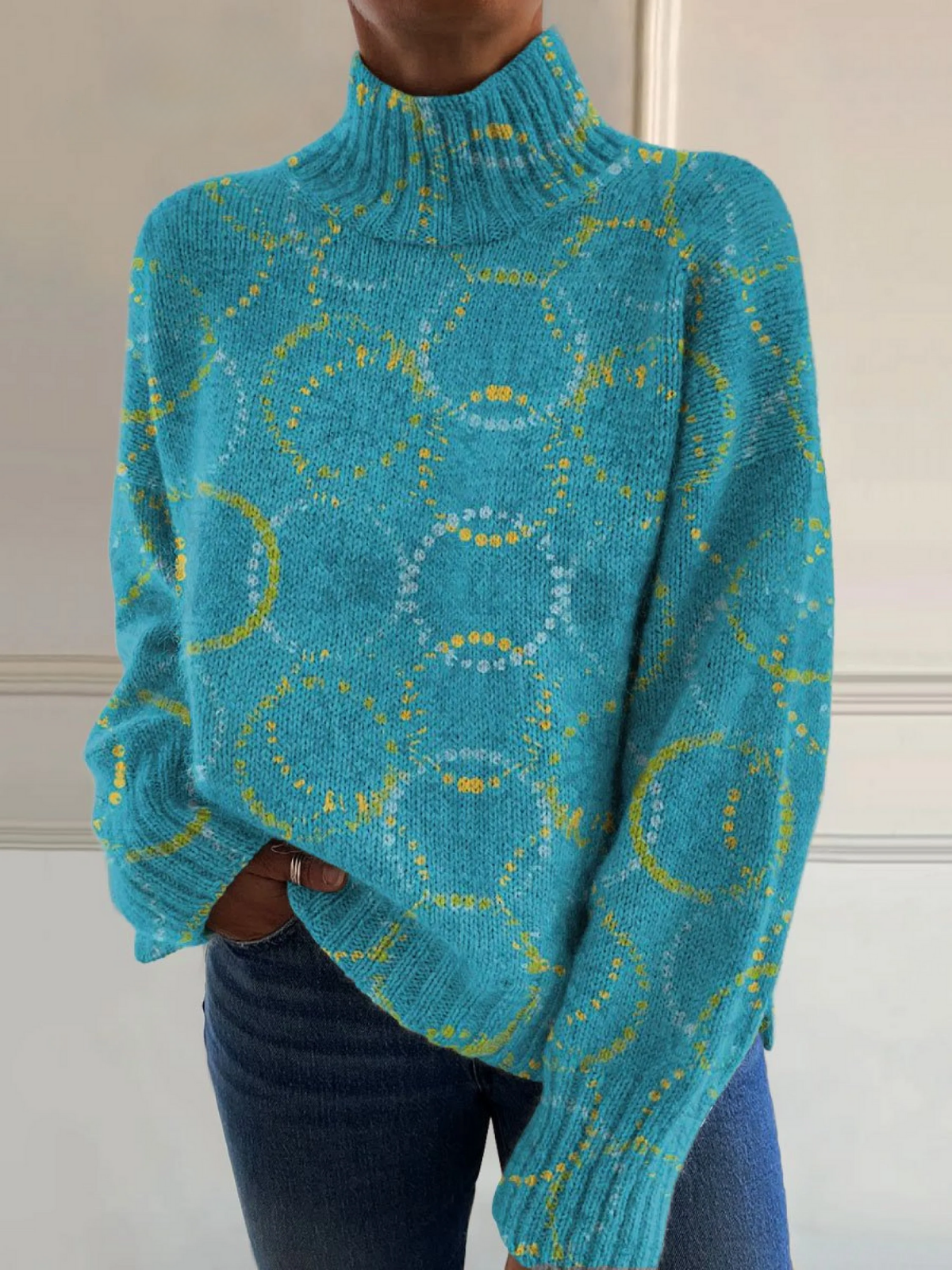 Melorae | Bright Circle konsttryck turtleneck