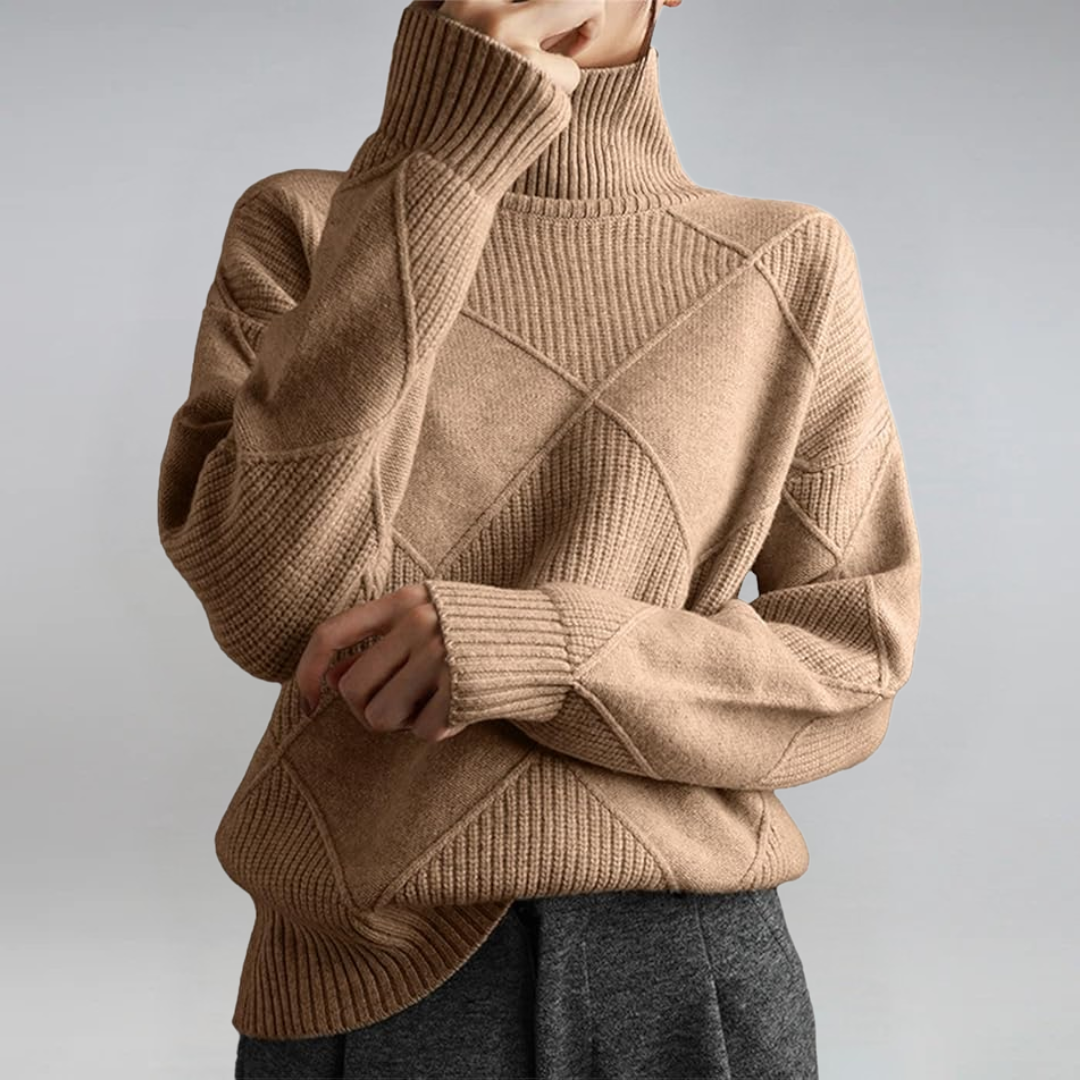 Selvia | Lyxig Turtleneck Tröja