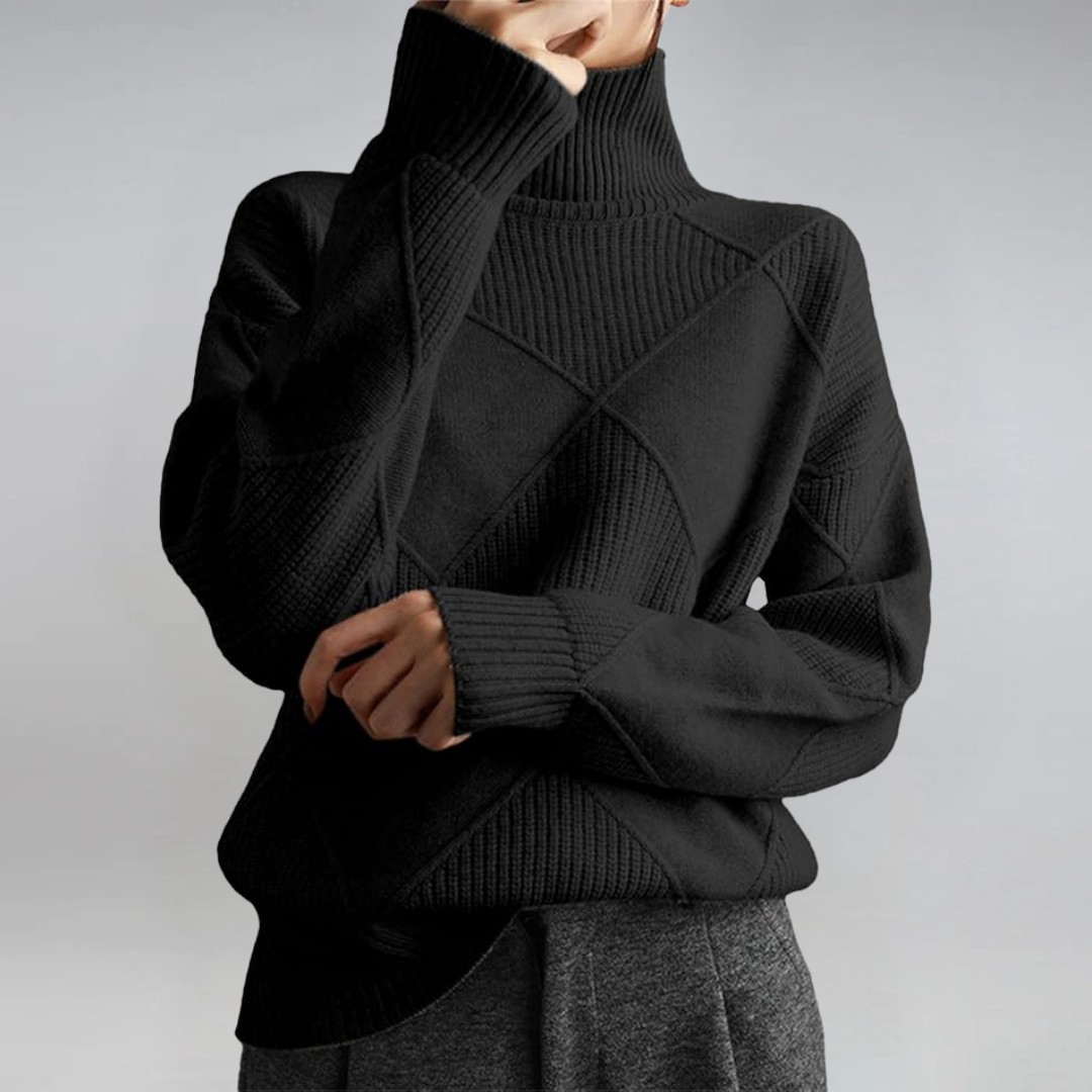 Selvia | Lyxig Turtleneck Tröja