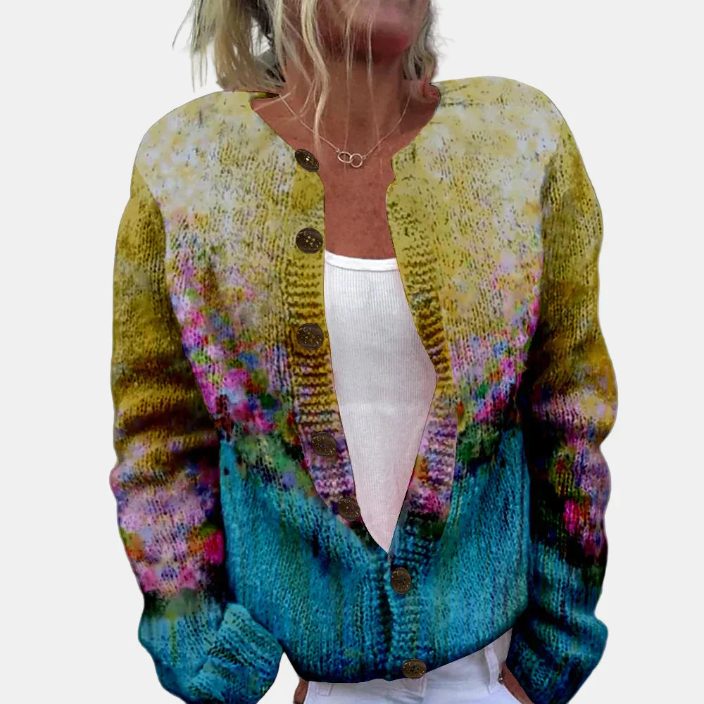 Constance | Chic Färgglad Cardigan