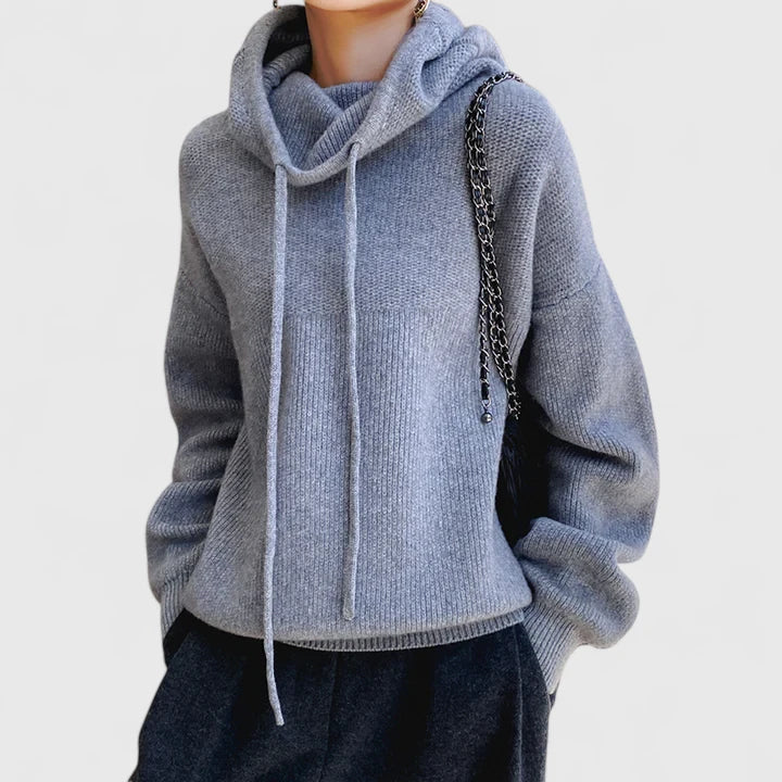 Seren | Mysig Stickad Hoodie