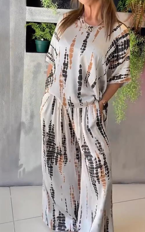 Marie - Avslappnad Tryckt Set