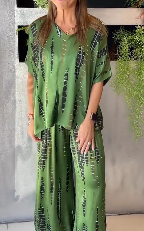 Marie - Avslappnad Tryckt Set