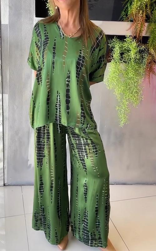 Marie - Avslappnad Tryckt Set