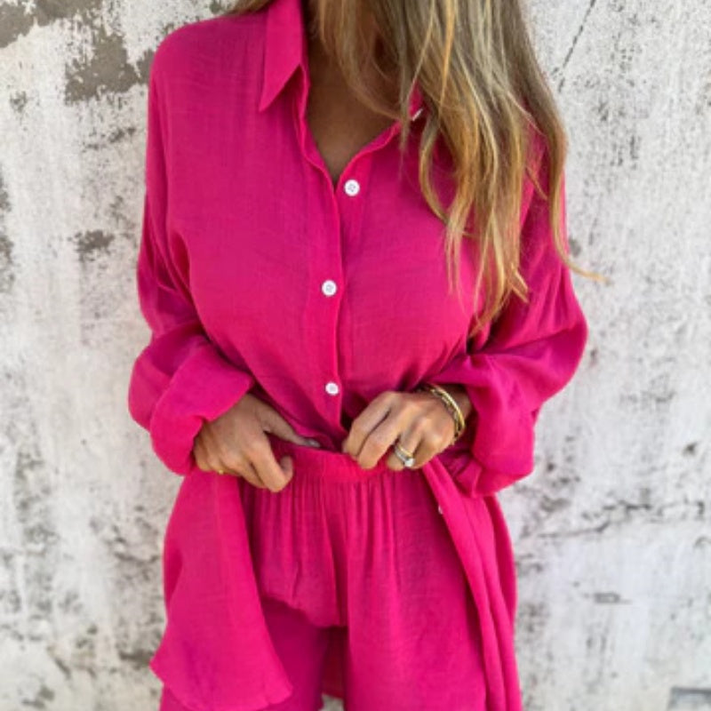 Lyrie - Avslappnad Polo Set