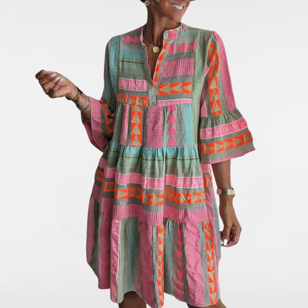 ANDREA | ELEGANT KLÄNNING MED FLAIR-ÄRMAR