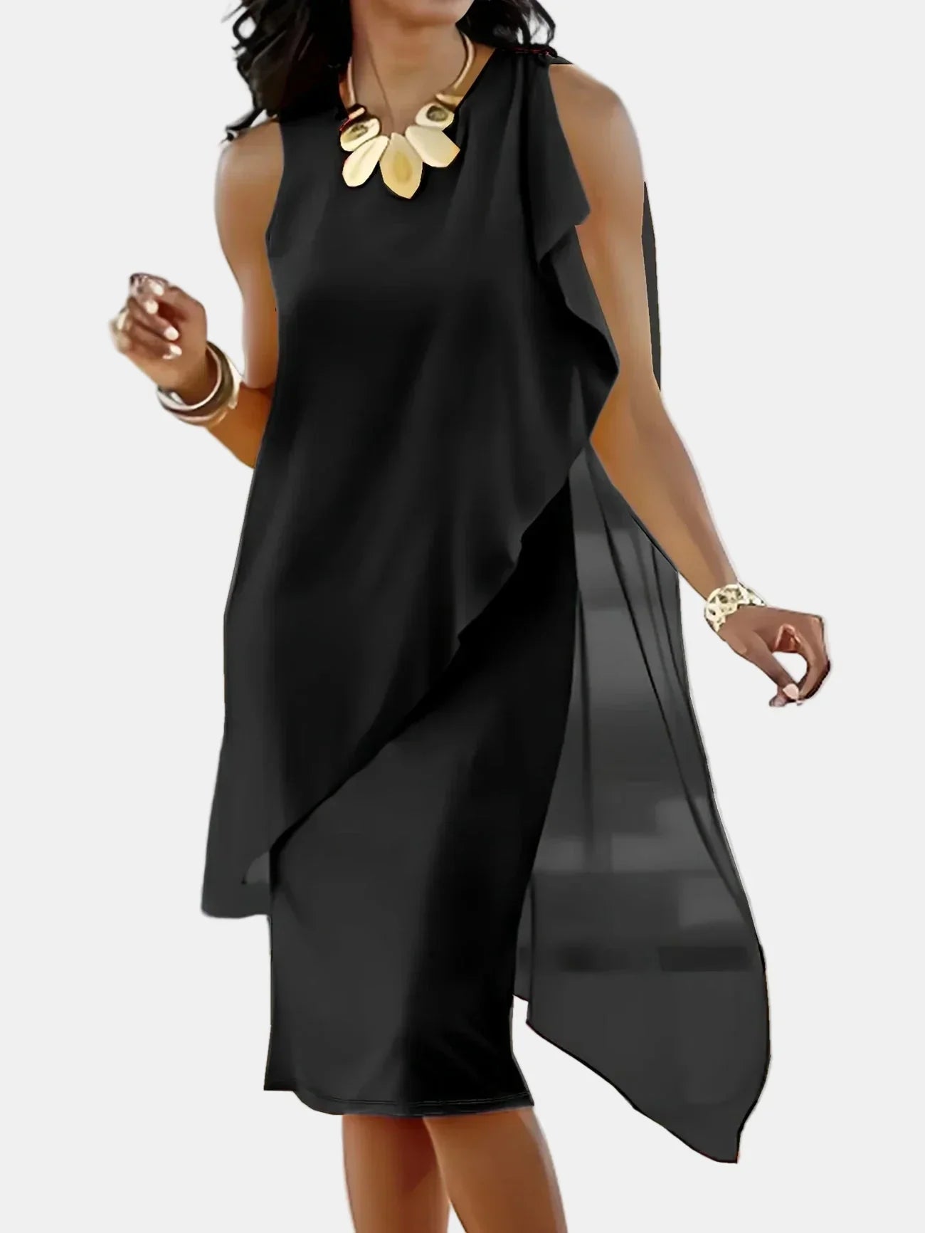 ADDIE | TIDSLÖS ÄRMLESS MIDI KLÄDNAD