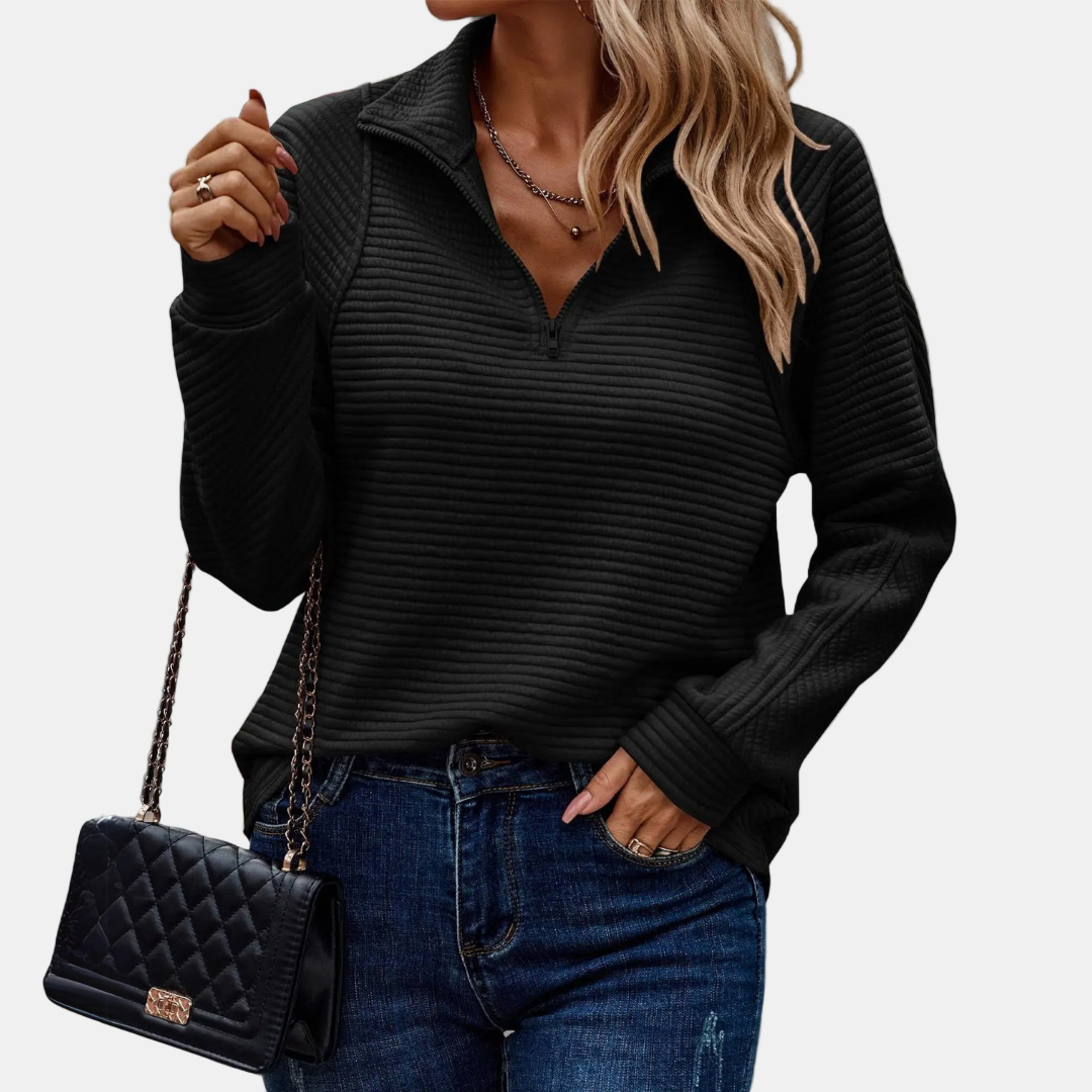 Maevira | Halvdragkedja Detaljerad Tröja