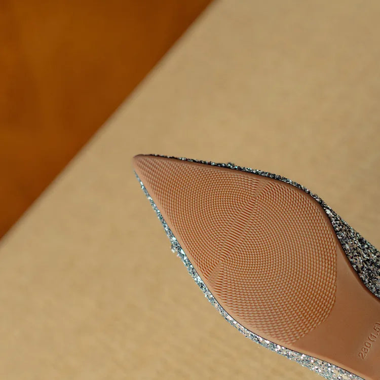 Gloria | Glittriga Pumpar