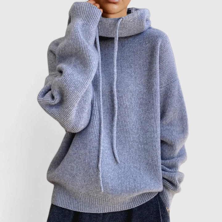 Seren | Mysig Stickad Hoodie