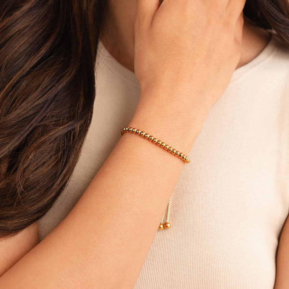 AISHA | STILIGT BEADAT GULDBRACELET
